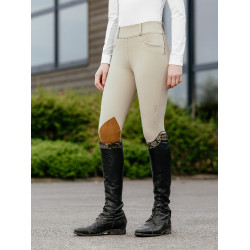 Hose LeMieux Side Zip Hunter Young Rider Beige Hose LeMieux Side Zip Hunter Young Rider Beige