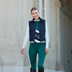 Kingsland KLNoelle ärmellose wattierte Reitweste Damen Marine Marineblau