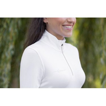 Damen-Polo Active Shirt Covalliero Weiß Wei&amp;szlig;