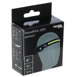 LED-Stirnlampe HeadFire 280 Sensor Covalliero Schwarz
