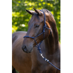 Knotenhalfter Covalliero Seil Dunkelblau