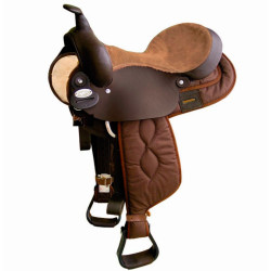 Western-Sattel Brad Ren's Pleasure Leder und Cordura