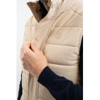 Ärmellose Weste Boston Harcour Herren Leinen Beige