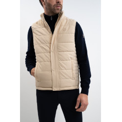 Ärmellose Weste Boston Harcour Herren Leinen Beige