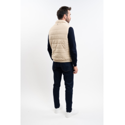 Ärmellose Weste Boston Harcour Herren Leinen Beige
