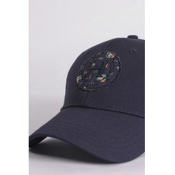 Casquette Cajou Harcour Marine Mosaik Marineblau
