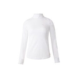 Wettkampf-Poloshirt aus Spitze mit langen Ärmeln Sylvie Horze Wettkampf-Poloshirt aus Spitze mit langen Ärmeln Sylvie Horze
