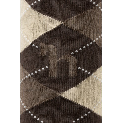 Rautenmuster-Socken Horze Holly Dunkelbraun