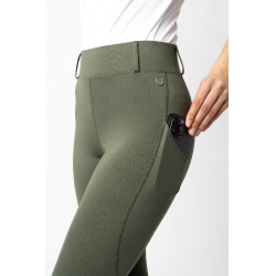 Leggings Vollbesatz Grip Horze Dea Damen Skarabäusgrün Gr&uuml;n