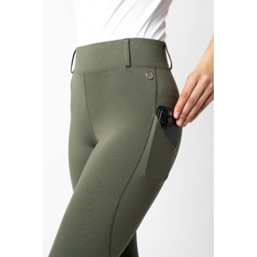 Leggings Vollbesatz Grip Horze Dea Damen Skarabäusgrün Gr&uuml;n