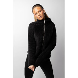 Teddybär-Fleecejacke Merida Horze Damen Schwarz Teddybär-Fleecejacke Merida Horze Damen Schwarz