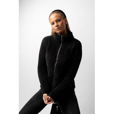 Teddybär-Fleecejacke Merida Horze Damen Schwarz Teddybär-Fleecejacke Merida Horze Damen Schwarz