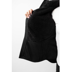 Teddybär-Fleecejacke Merida Horze Damen Schwarz Teddybär-Fleecejacke Merida Horze Damen Schwarz