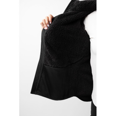 Teddybär-Fleecejacke Merida Horze Damen Schwarz Teddybär-Fleecejacke Merida Horze Damen Schwarz