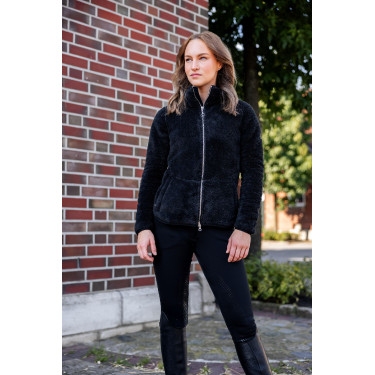 Teddybär-Fleecejacke Merida Horze Damen Schwarz Teddybär-Fleecejacke Merida Horze Damen Schwarz