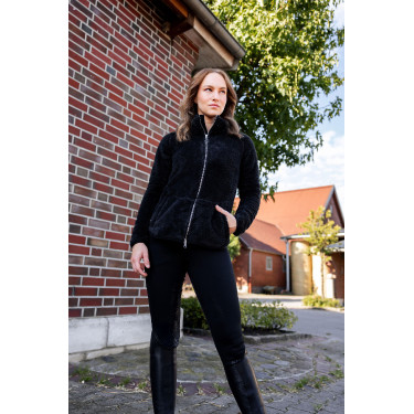 Teddybär-Fleecejacke Merida Horze Damen Schwarz Teddybär-Fleecejacke Merida Horze Damen Schwarz