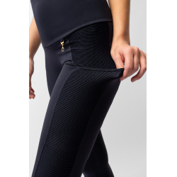 Horze Mathilde Silikon-Vollbesatz Damen Reitleggings Dunkelmarineblau