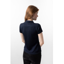 Funktionelles Damen-Kurzarm-Poloshirt Denise Horze Dunkelmarineblau Funktionelles Damen-Kurzarm-Poloshirt Denise Horze Dunkelmarineblau