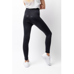 Reithose mit Vollbesatz und Silikon Madison Kinder Horze Dunkelmarineblau