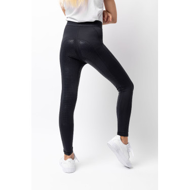 Reithose mit Vollbesatz und Silikon Madison Kinder Horze Dunkelmarineblau