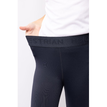 Reithose mit Vollbesatz und Silikon Madison Kinder Horze Dunkelmarineblau