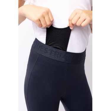 Reithose mit Vollbesatz und Silikon Madison Kinder Horze Dunkelmarineblau