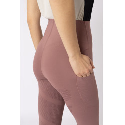 Reitleggings B Vertigo Viktoria nahtlos Damen Vollbesatz Grip Schwarze Schönheit