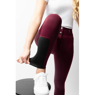 Reithose Horze Evelyn Vollbesatz Damen Port Royale Bordeaux
