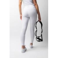 Damen-Vollbesatzreithose Horze Grand Prix III Show Glänzend Weiß Weiß Damen-Vollbesatzreithose Horze Grand Prix III Show Glänzend Weiß Weiß