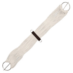 Western-Sattel Lakota mit runder gravierter Schürze und Silberfaden Braun