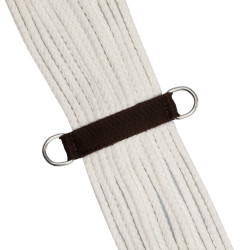 Western-Sattel Lakota mit runder gravierter Schürze und Silberfaden Braun