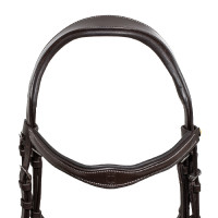 Anatomisches Zaumzeug mit Equestro-Logo Dunkelbraun