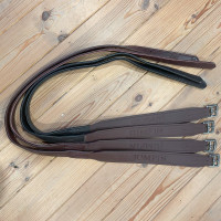 Steigbügelriemen Jump'In Leder und Biothane Havanna Braun