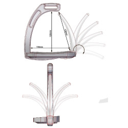 Steigbügel Air Safety System Jin Stirrup Schwarz
