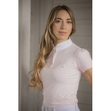 Wettkampf-Poloshirt Pénélope Madrid Kurzarm Pink Rosa Wettkampf-Poloshirt Pénélope Madrid Kurzarm Pink Rosa