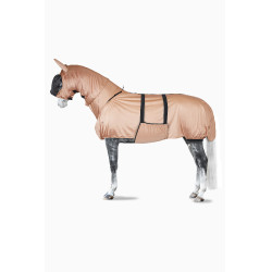 Horze Anti-Ekzem-Kombimaske mit Halsschutz Hellbraun Horze Anti-Ekzem-Kombimaske mit Halsschutz Hellbraun