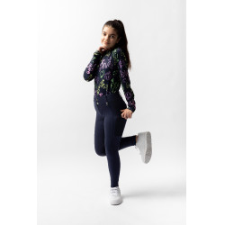 Reithose Horze Mira Kinder Vollbesatz Öffnung Marineblau Reithose Horze Mira Kinder Vollbesatz Öffnung Marineblau