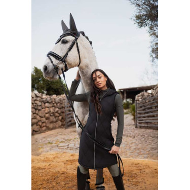 Lange ärmellose Weste B Vertigo Agnetha Damen Schwarze Schönheit