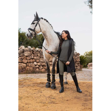 Lange ärmellose Weste B Vertigo Agnetha Damen Schwarze Schönheit