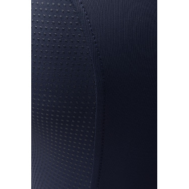 Damen Hybrid Reitleggings Horze Anya Fullgrip Öffnung Marineblau