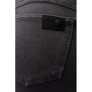 Damenreithose Horze Carolyn Denim Fullgrip Schwarz Damenreithose Horze Carolyn Denim Fullgrip Schwarz