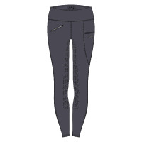 Reitleggings Easy Rider Dietse Performance FullGrip Damen Magnet Grau