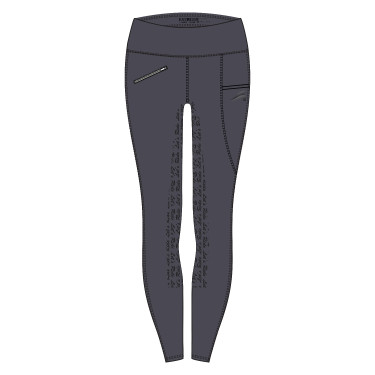 Reitleggings Easy Rider Dietse Performance FullGrip Damen Magnet Grau