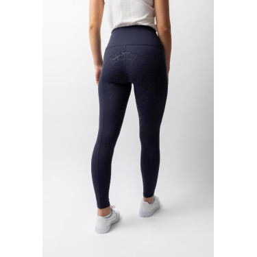 Damen-Reitleggings Gillian Horze mit hohem Bund und Vollbesatz aus Silikon Öffnung Marineblau Damen-Reitleggings Gillian Horze mit hohem Bund und Vollbesatz aus Silikon Öffnung Marineblau