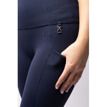 Damen-Reitleggings Gillian Horze mit hohem Bund und Vollbesatz aus Silikon Öffnung Marineblau Damen-Reitleggings Gillian Horze mit hohem Bund und Vollbesatz aus Silikon Öffnung Marineblau