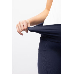 Damen-Reitleggings Gillian Horze mit hohem Bund und Vollbesatz aus Silikon Öffnung Marineblau Damen-Reitleggings Gillian Horze mit hohem Bund und Vollbesatz aus Silikon Öffnung Marineblau