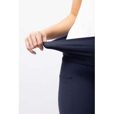 Damen-Reitleggings Gillian Horze mit hohem Bund und Vollbesatz aus Silikon Öffnung Marineblau Damen-Reitleggings Gillian Horze mit hohem Bund und Vollbesatz aus Silikon Öffnung Marineblau
