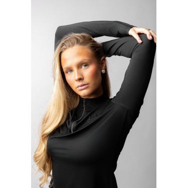 Trainings-T-Shirt B Vertigo Odina Damen Schwarze Schönheit