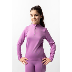 Trainings-T-Shirt Horze Mea Kinder  Lila