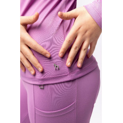 Trainings-T-Shirt Horze Mea Kinder  Lila